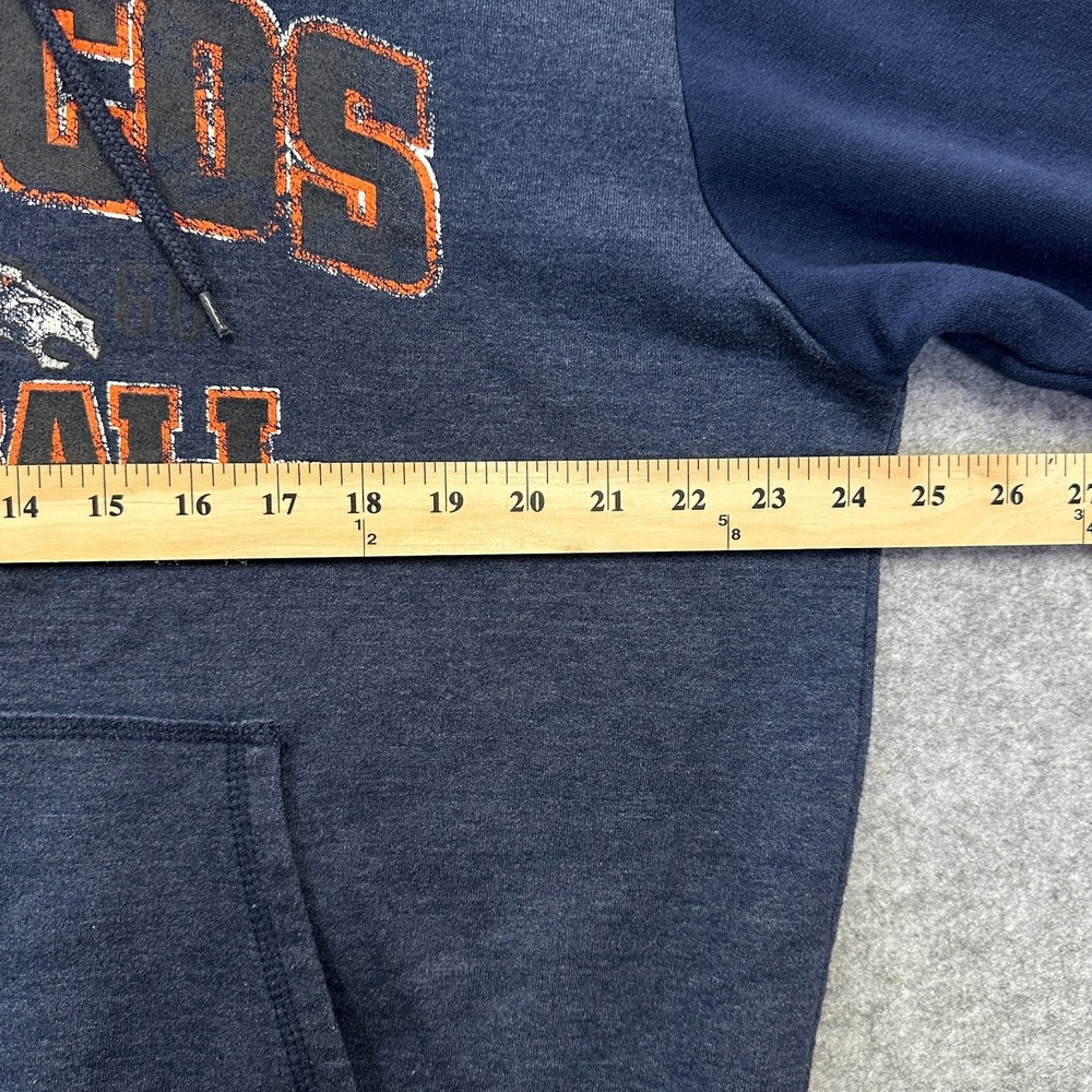 Vintage 90s Denver Broncos NFL Team Apparel Hoodie Mens XL West Division Blue - Picture 6 of 8